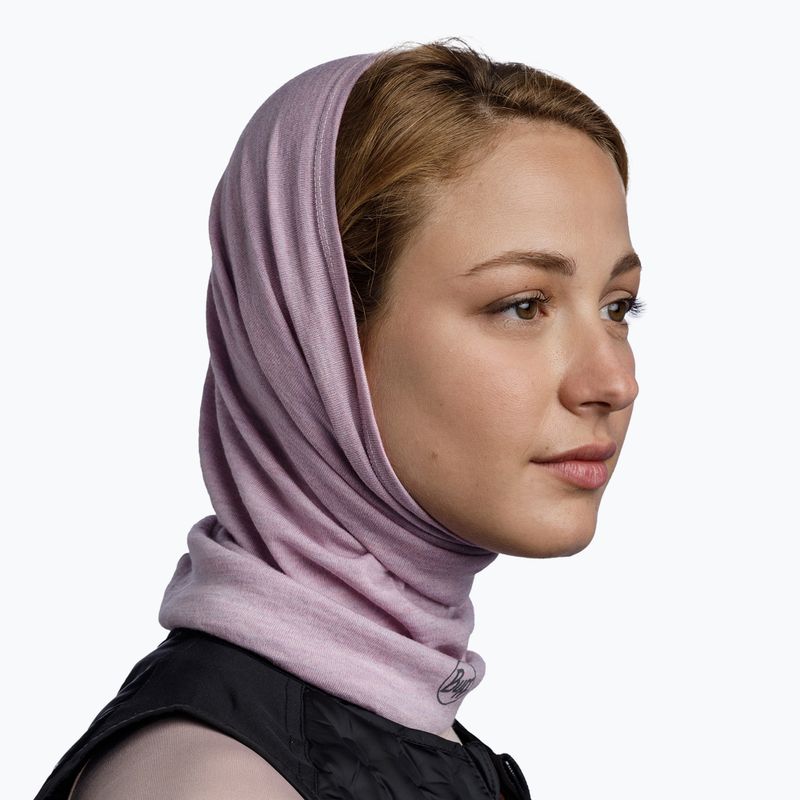 Багатофункціональний слінг BUFF Midweight Merino Wool melange lilac sand 4