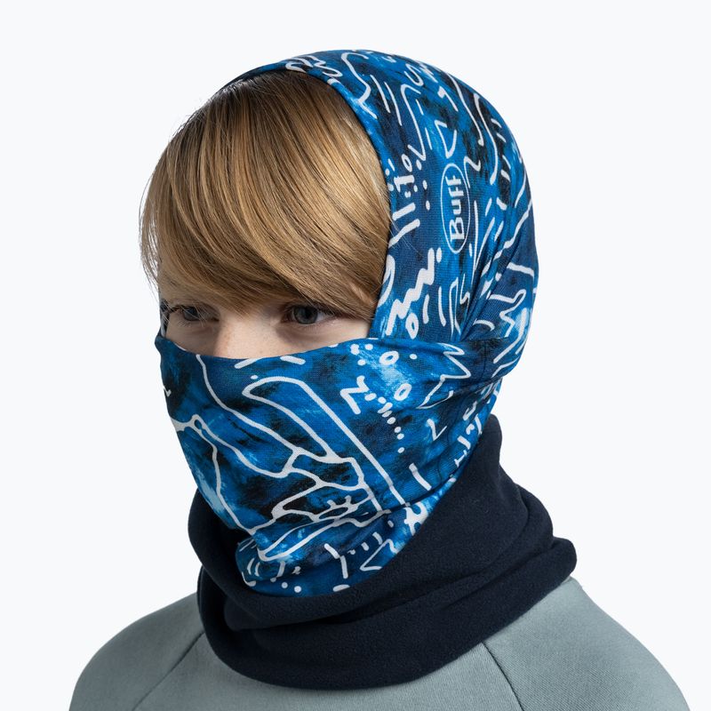 Шарф багатфункційний дитячий BUFF Polar tivat blue 4