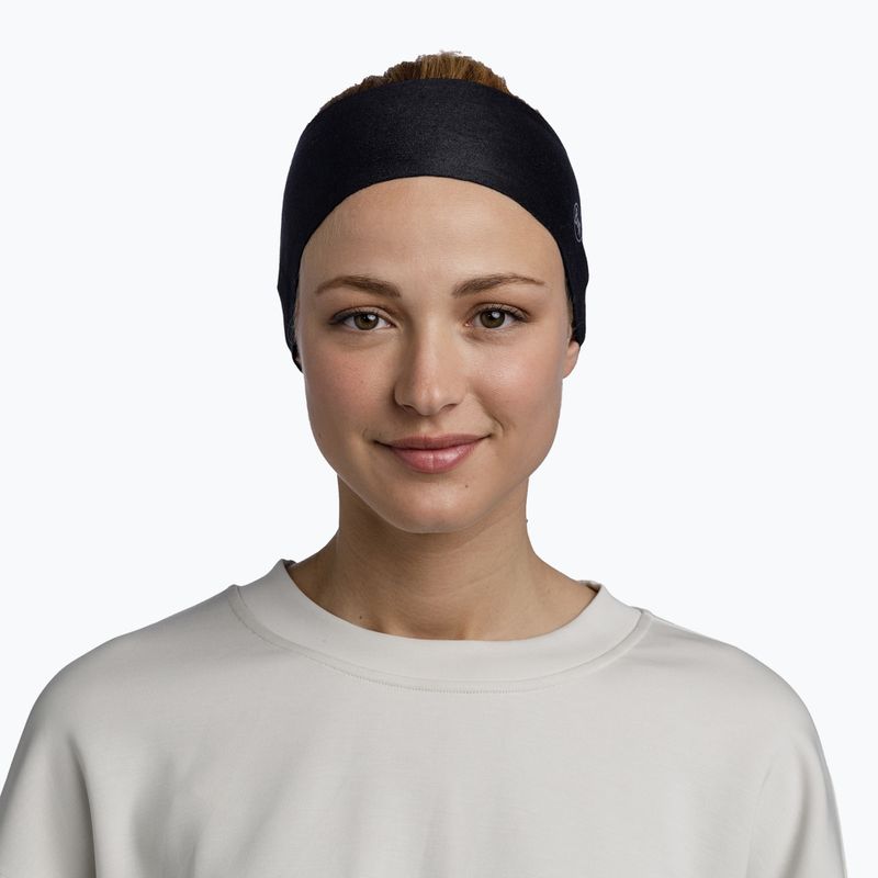 Пов'язка на голову BUFF Thermonet solid black 2