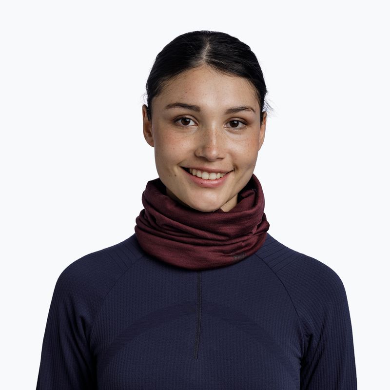 Хустка багатофункційна BUFF Lightweight Merino Wool garnet 4