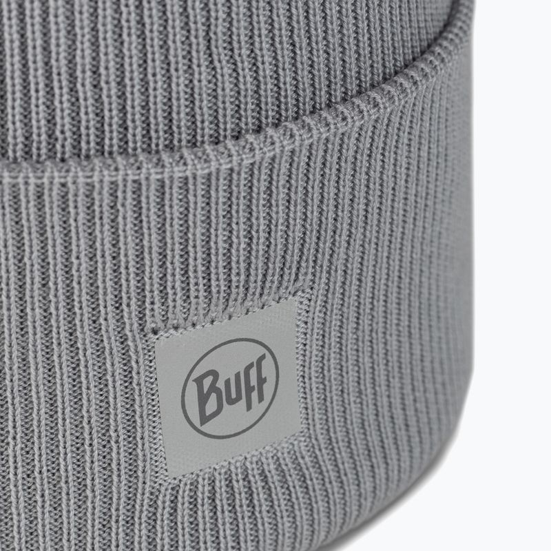 Зимова шапка BUFF Crossknit light grey 2