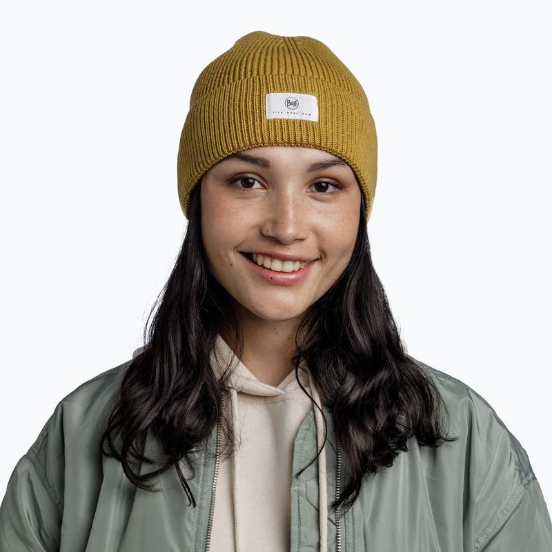 Шапка зимова BUFF Knitted Drisk citronella 3