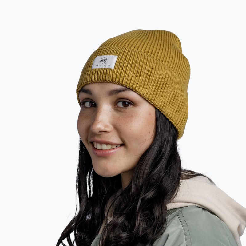 Шапка зимова BUFF Knitted Drisk citronella 4