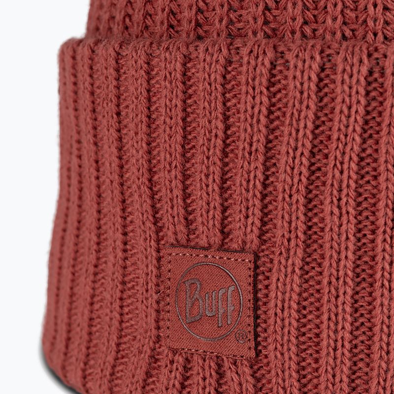 Шапка зимова BUFF Knitted Rutger cinnamon 2