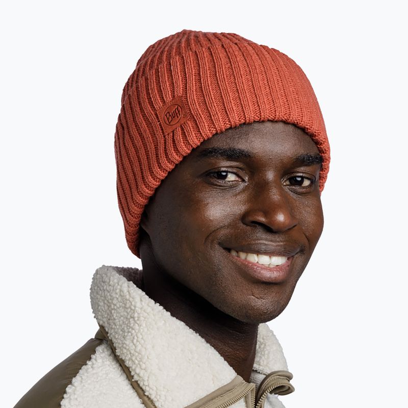 Шапка зимова BUFF Knitted Rutger cinnamon 3