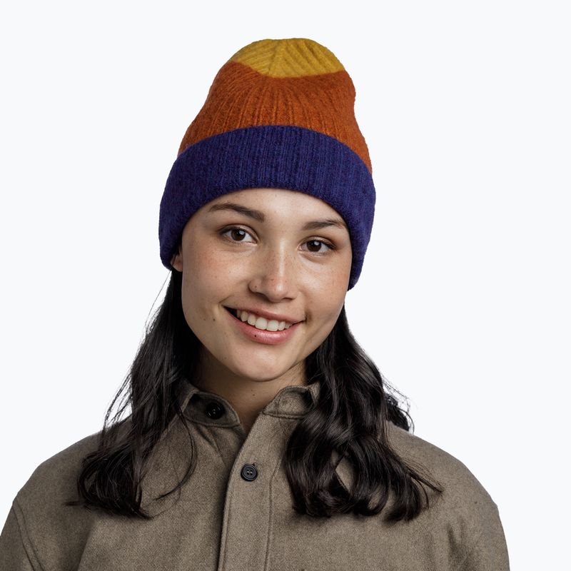 Шапка зимова BUFF Knitted Nilah denim 3