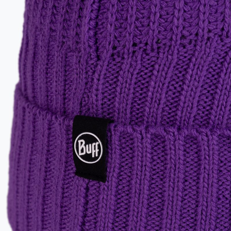 Шапка зимова BUFF Knitted & Fleece Renso purple 2