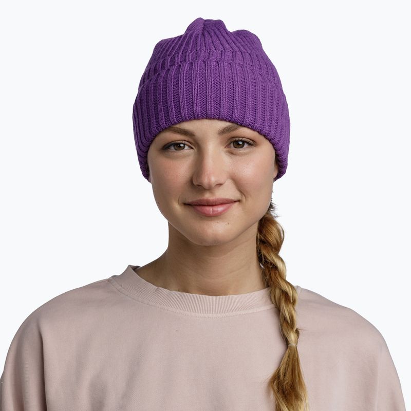 Шапка зимова BUFF Knitted & Fleece Renso purple 3