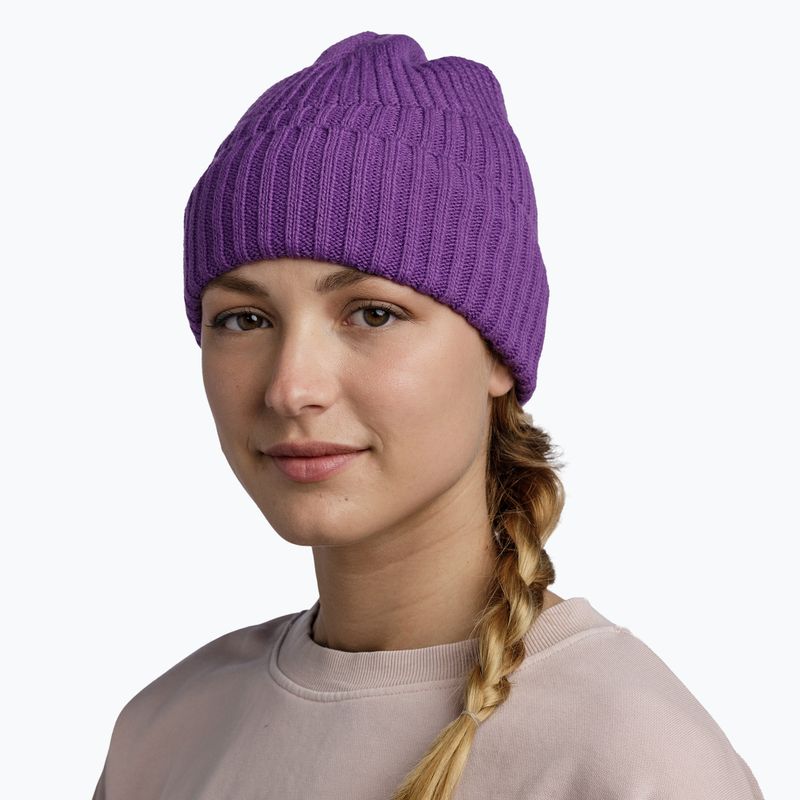 Шапка зимова BUFF Knitted & Fleece Renso purple 4