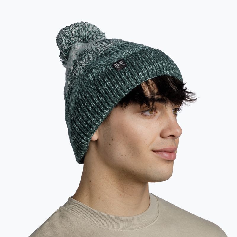 Шапка зимова BUFF Knitted & Fleece Masha silversage 4