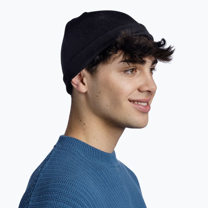 Шапка зимова BUFF Knitted Elro black 2