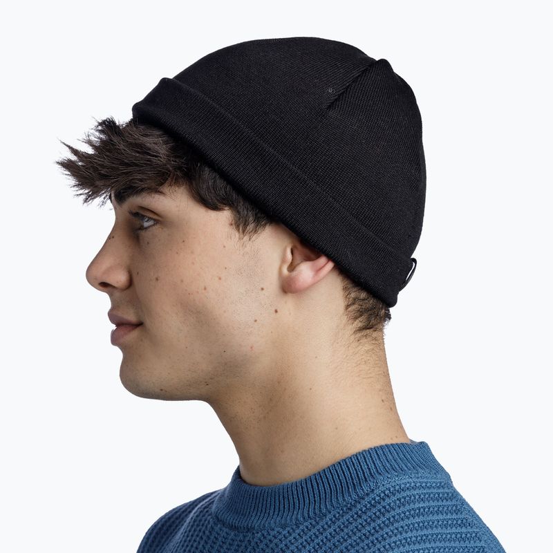 Шапка зимова BUFF Knitted Elro black 3