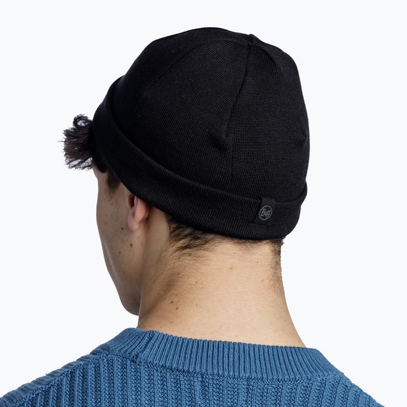 Шапка зимова BUFF Knitted Elro black 4