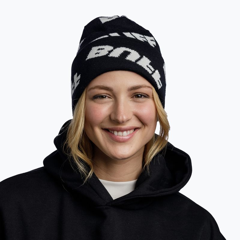Шапка зимова BUFF Knitted Hido black 3
