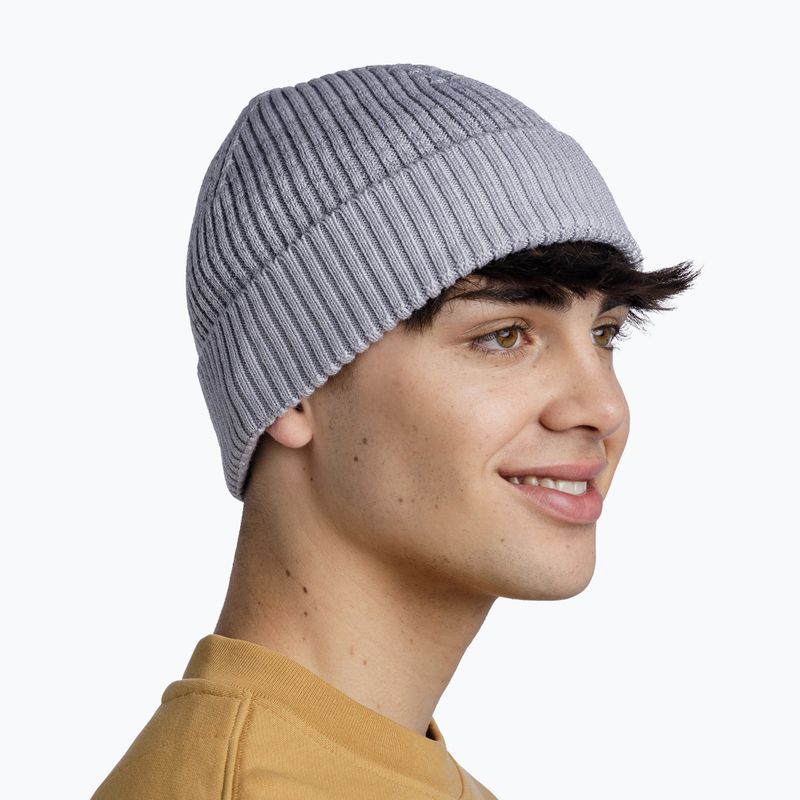 Шапка зимова BUFF Merino Active light grey 4