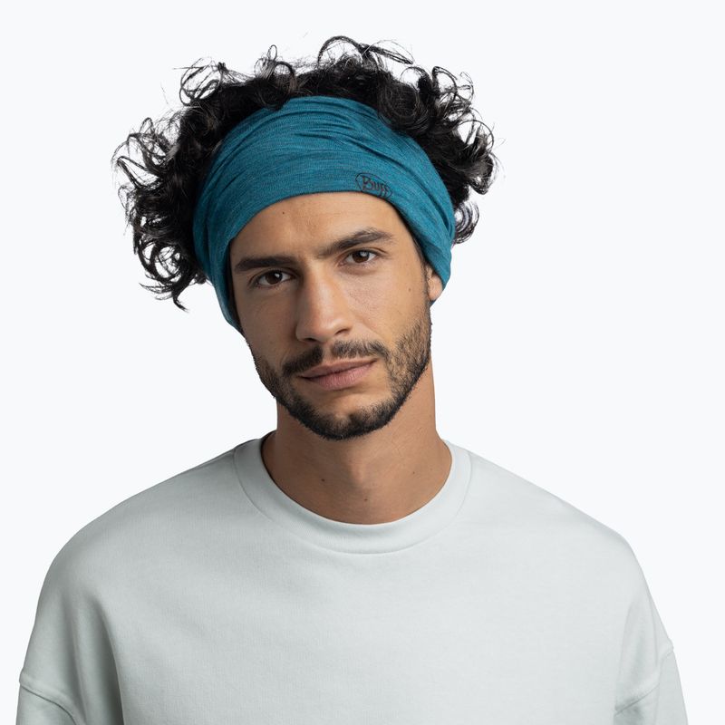 Хустка багатофункційна BUFF Lightweight Merino Wool teal 3