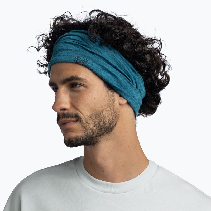 Хустка багатофункційна BUFF Lightweight Merino Wool teal 4