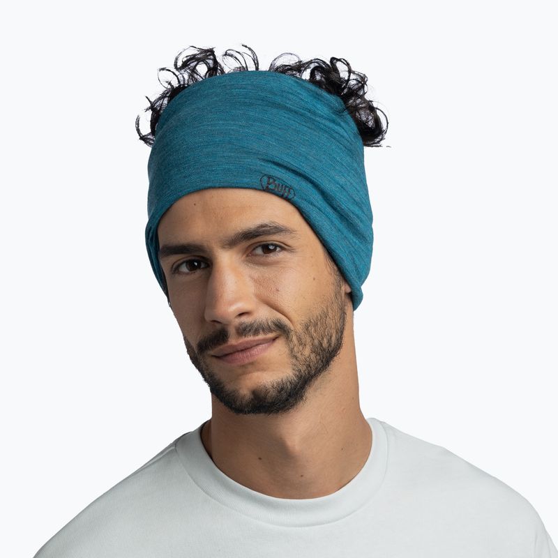Хустка багатофункційна BUFF Lightweight Merino Wool teal 5