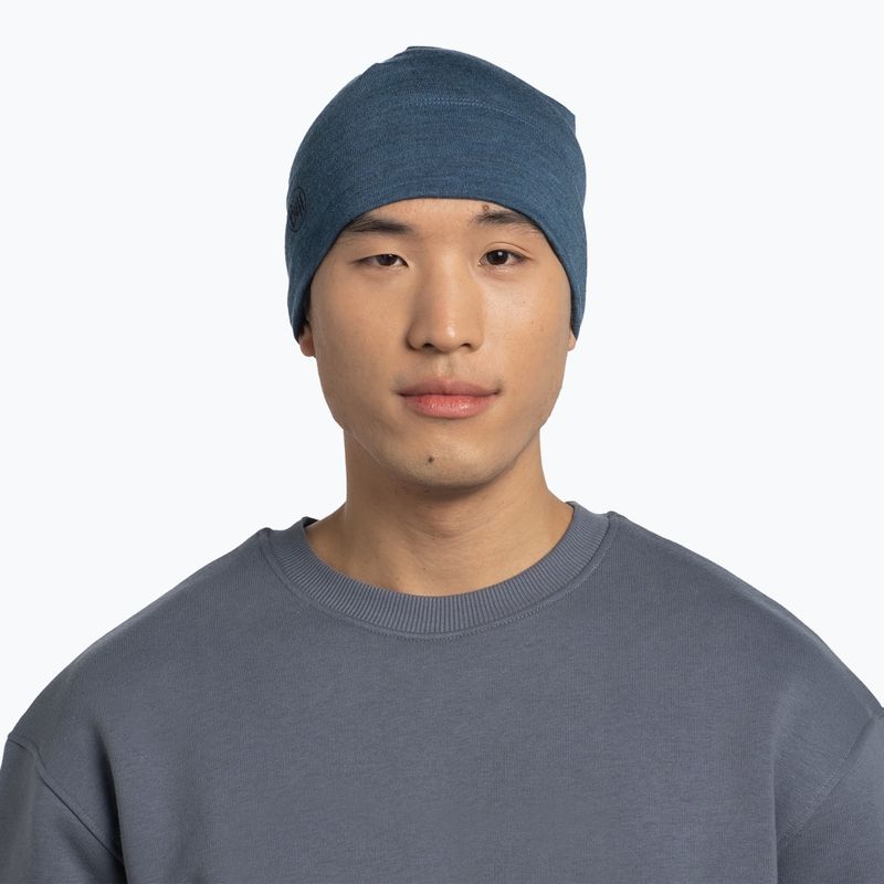 Шапка BUFF Midweight Merino Wool melange tempest 3