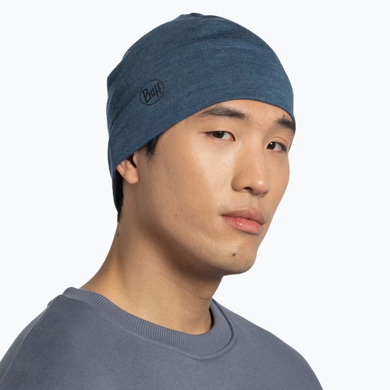 Шапка BUFF Midweight Merino Wool melange tempest 4