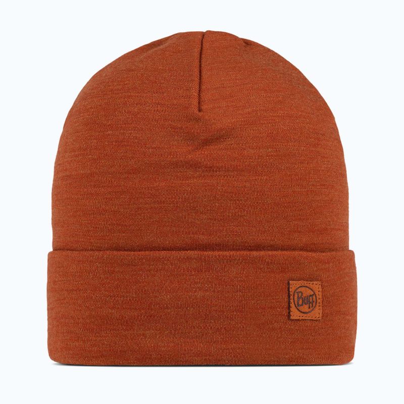 Шапка зимова BUFF Heavyweight Merino Wool solid cinnamon