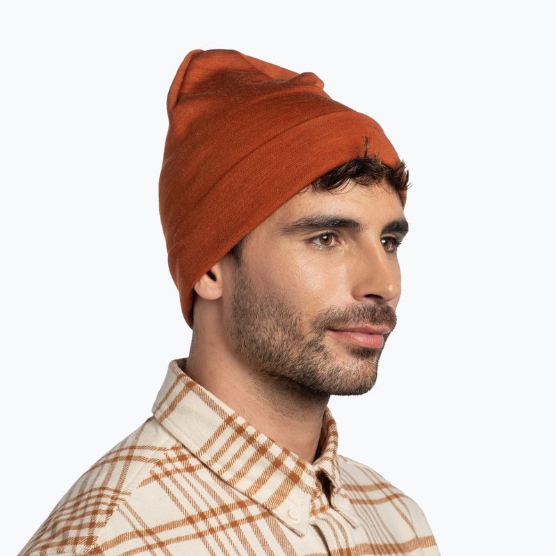 Шапка зимова BUFF Heavyweight Merino Wool solid cinnamon 3