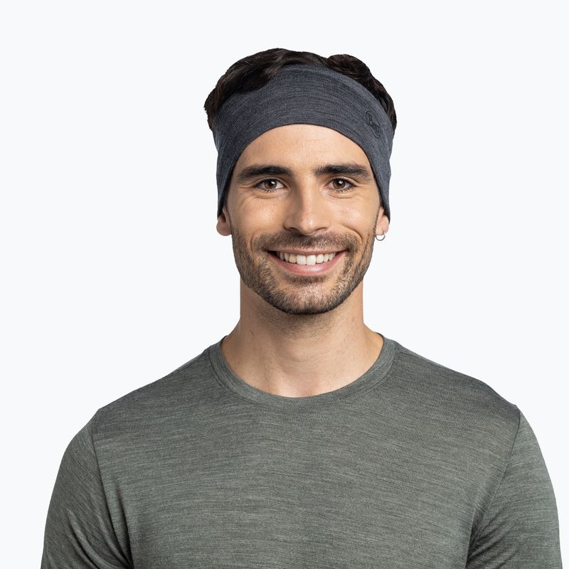 Пов'язка на голову BUFF Lightweight Merino grey 2