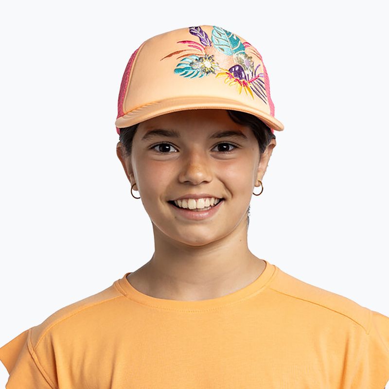 Кепка дитяча BUFF Trucker Neottia coral 4