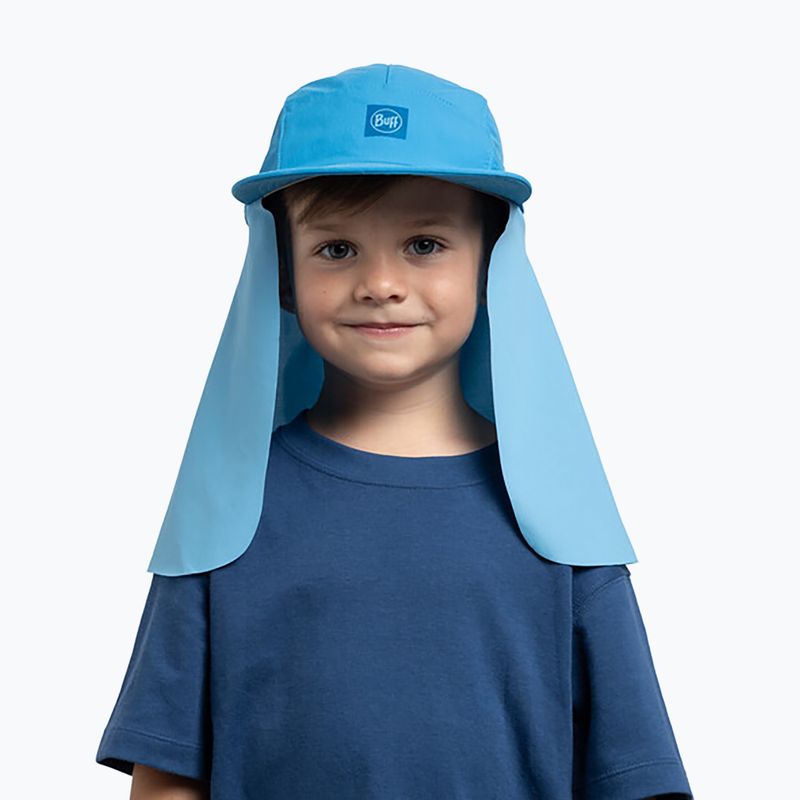 Кепка дитяча BUFF Desert Kids Solid azure 4