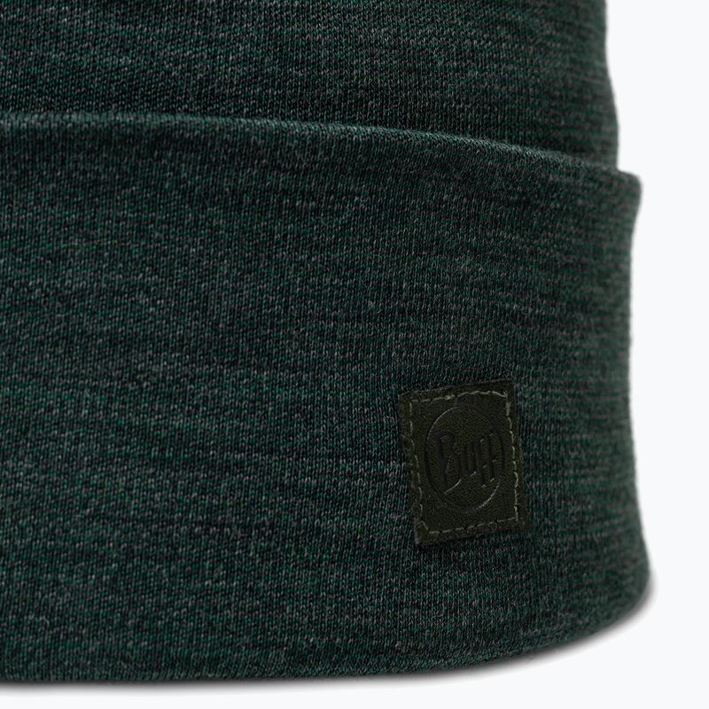Шапка зимова BUFF Heavyweight Merino Wool solid forest 2