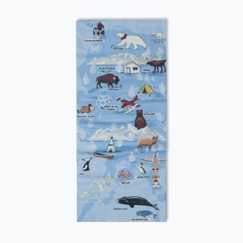 Хустка багатофункційна дитяча BUFF Original Ecostretch imus washed blue 2