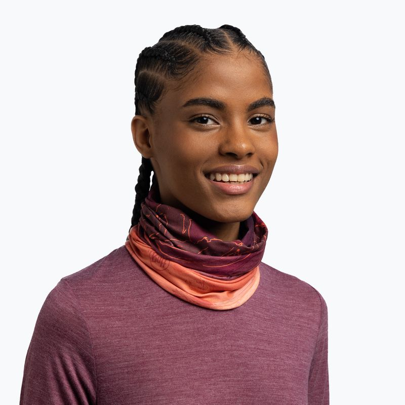 Хустка багатофункційна BUFF Original Ecostretch unal garnet 4
