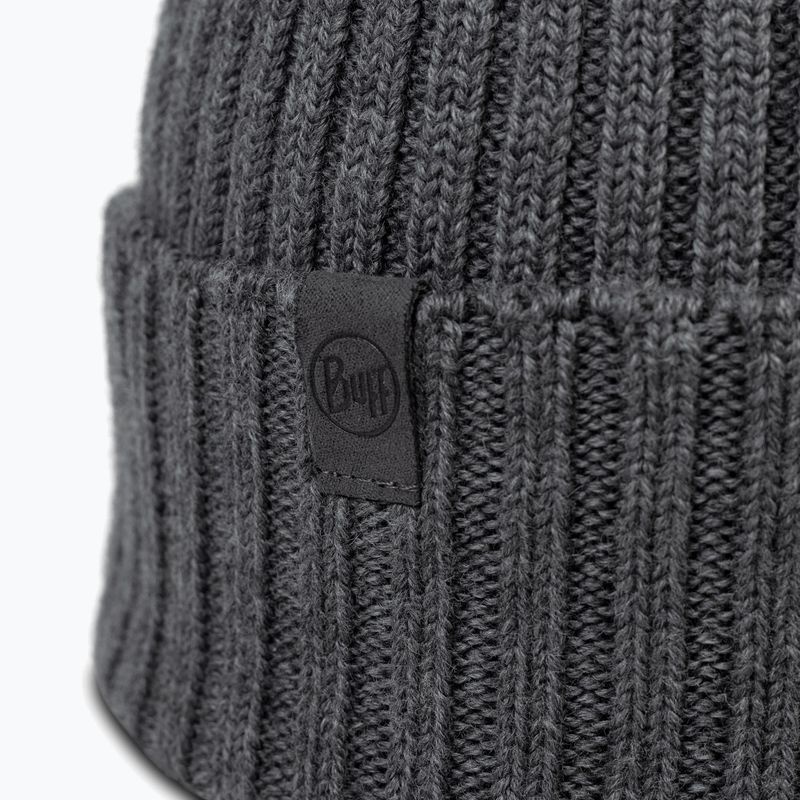 Зимова шапка BUFF Knitted Norval grey heather 2
