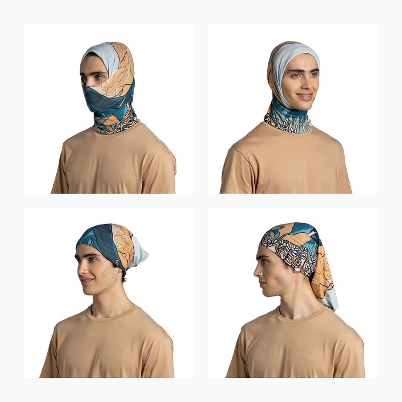 Багатофункціональна хустка BUFF Coolnet UV nive teal 5