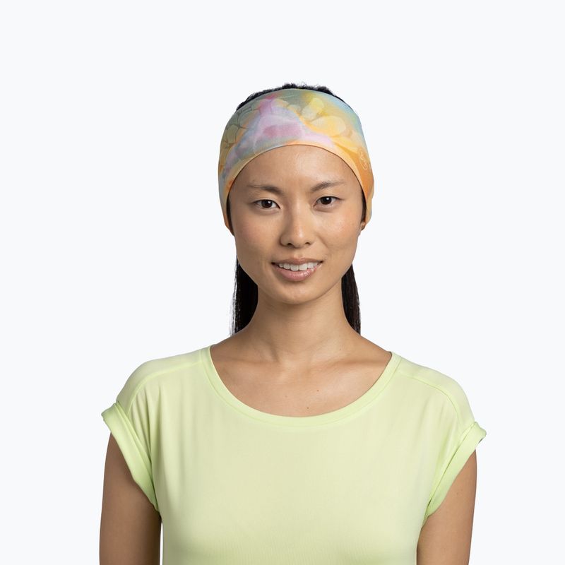 Пов'язка на голову BUFF CoolNet UV Wide esmerald seagrove green 2