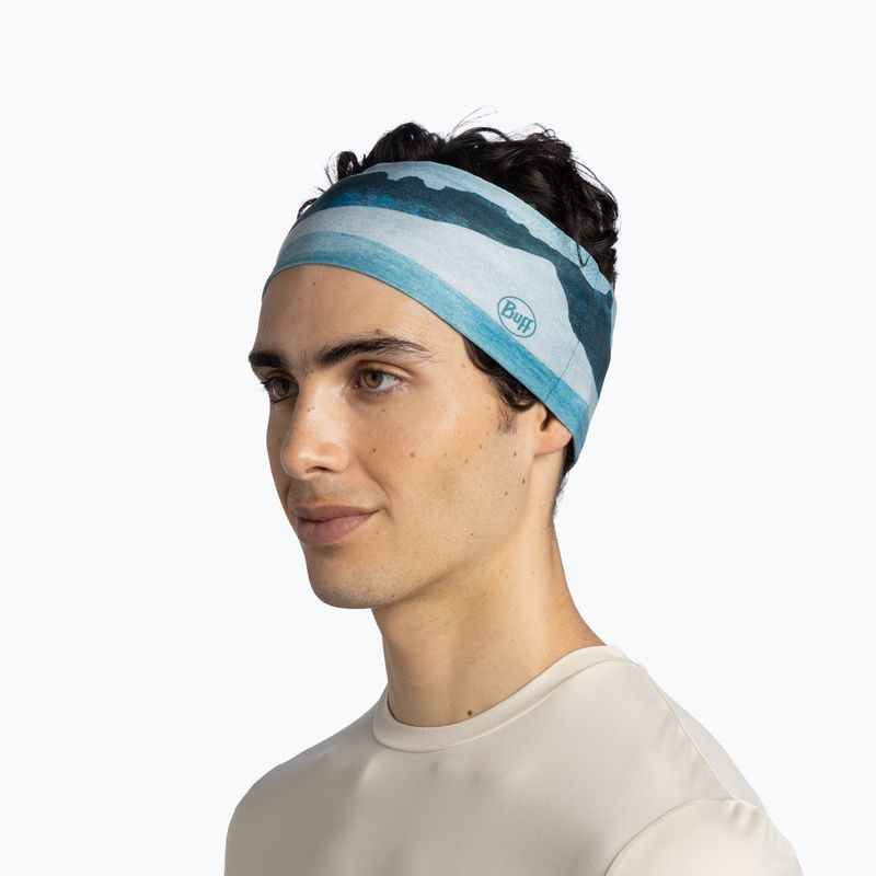 Пов'язка на голову BUFF CoolNet UV Wide aler teal 3