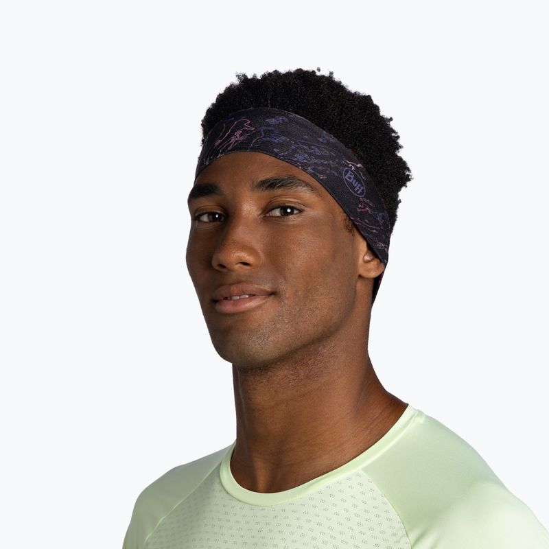 Пов'язка на голову BUFF CoolNet UV Slim anter black 3