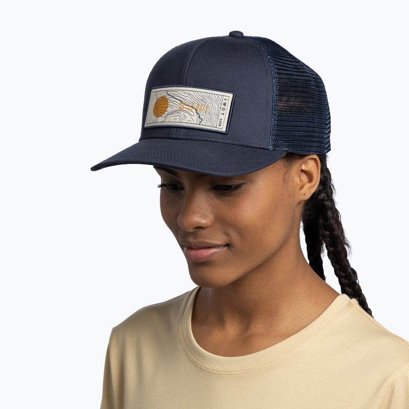 Кепка BUFF Explore Trucker lewen navy 4