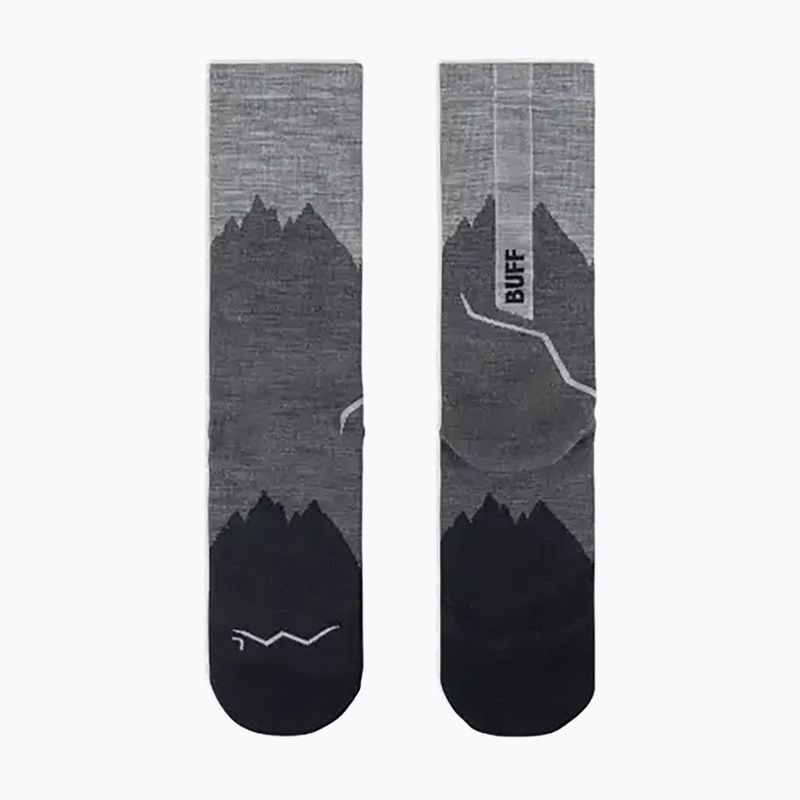 Шкарпетки BUFF Merino Lightweight Crew LWC3 чорні 6