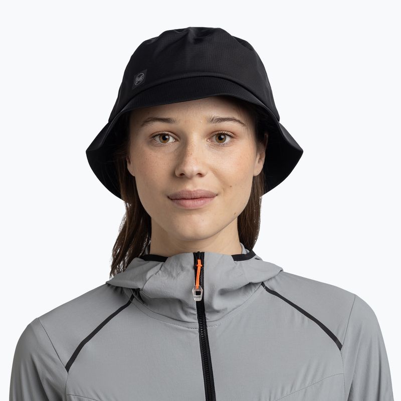 Капелюх BUFF Rain Bucket solid black 4
