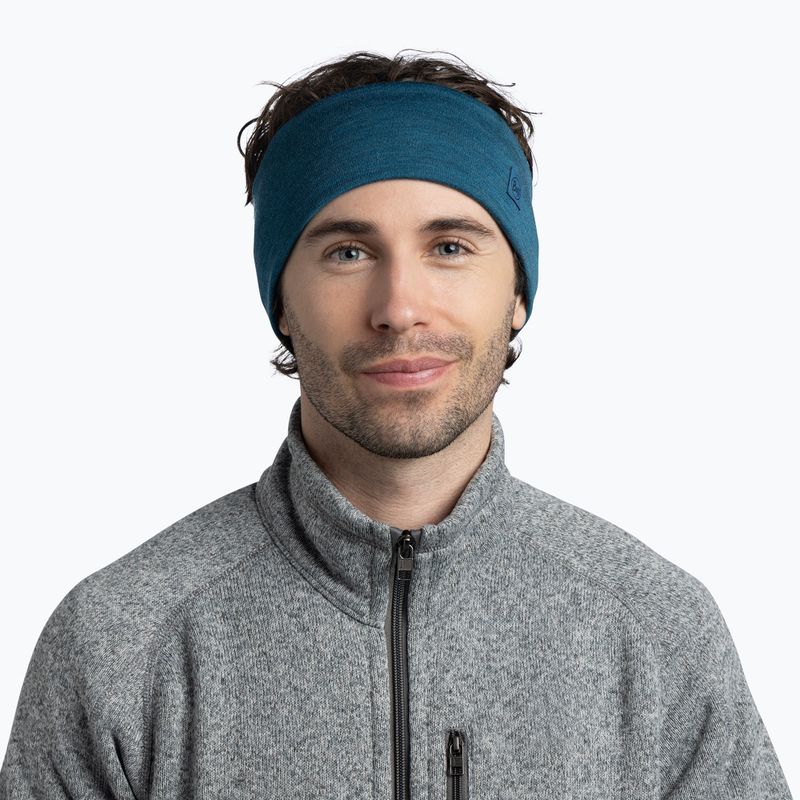 Пов'язка на голову BUFF Merino Wide ocean 2