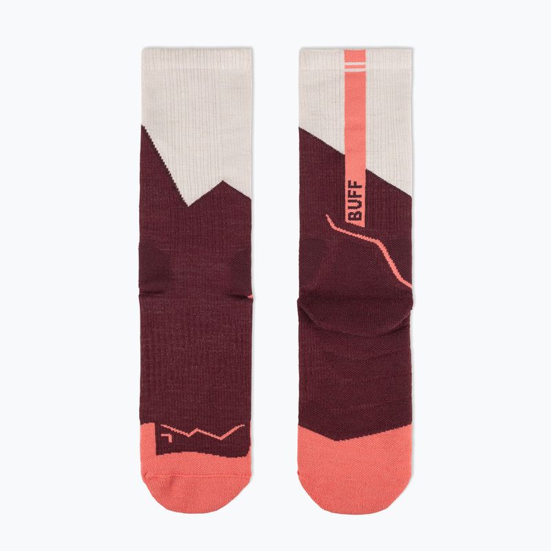 Шкарпетки BUFF Midweight Crew wine 3