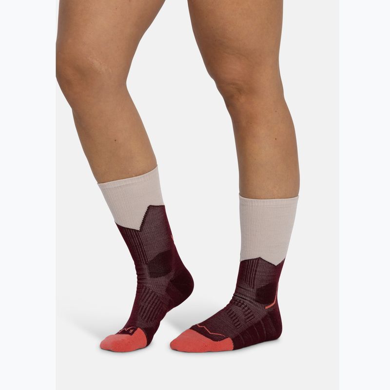 Шкарпетки BUFF Midweight Crew wine 4