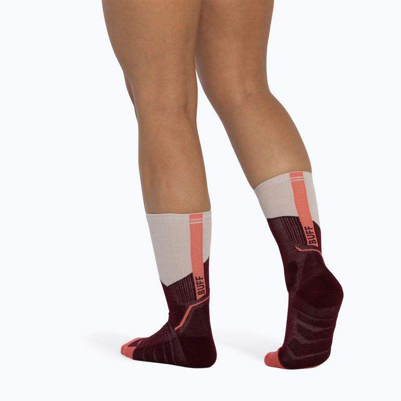 Шкарпетки BUFF Midweight Crew wine 5