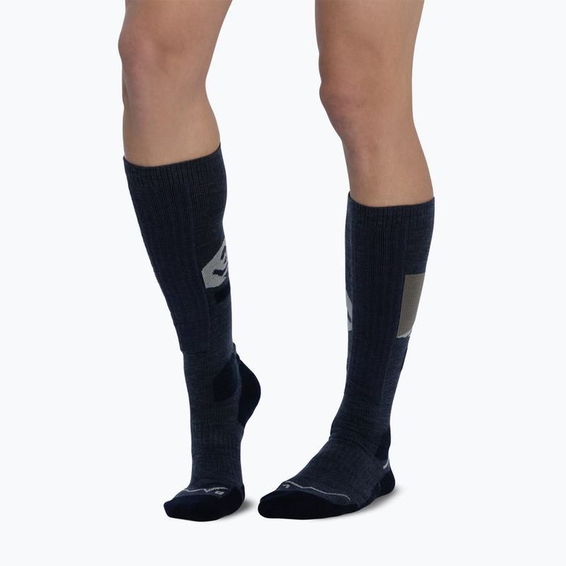 Шкарпетки BUFF Merino Heavyweight Over The Calf night blue 4