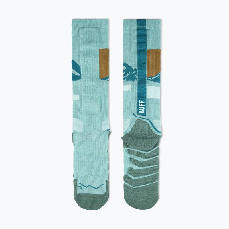 Шкарпетки BUFF Merino Heavyweight Over The Calf sea green 3