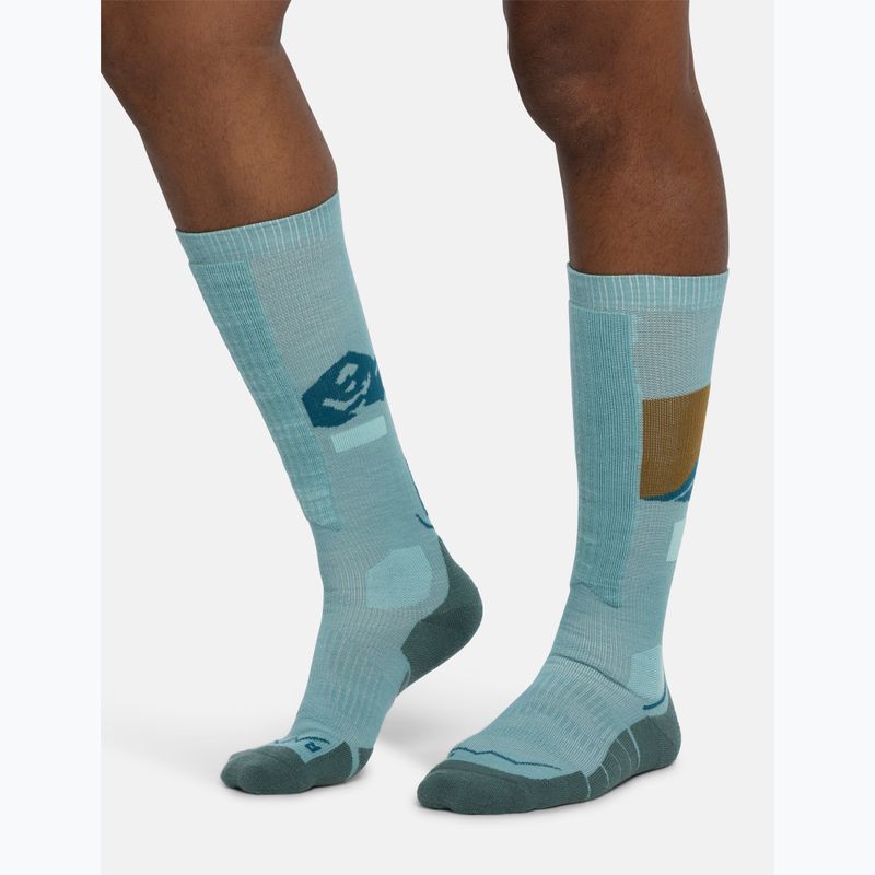 Шкарпетки BUFF Merino Heavyweight Over The Calf sea green 4