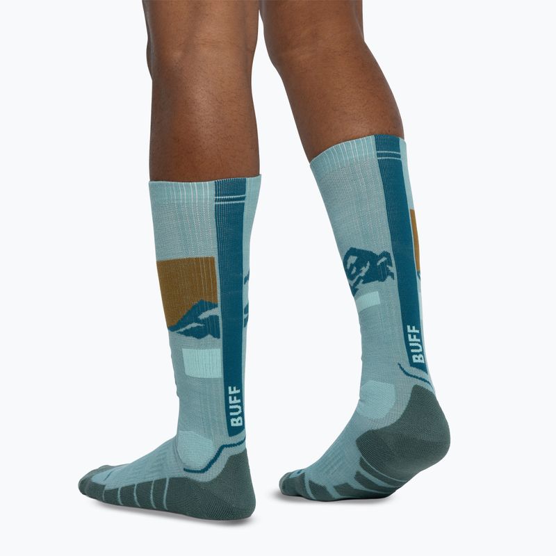 Шкарпетки BUFF Merino Heavyweight Over The Calf sea green 5
