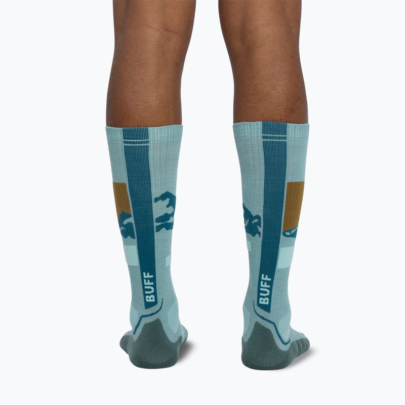 Шкарпетки BUFF Merino Heavyweight Over The Calf sea green 6