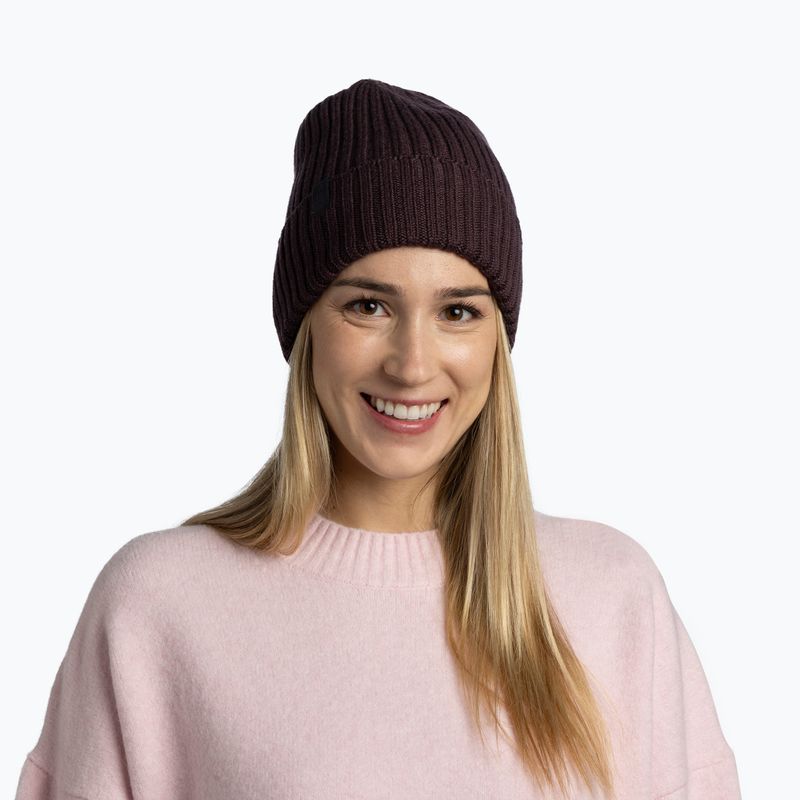 Шапка зимова Buff Knitted Norval wine 3